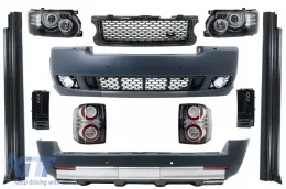 image-28-Autobiography Look Body Kit para Range Rover Vogue L322 02-12 Faros Luces