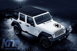 Autocollant Star Universal pour Jeep Wrangler JK Camion ou autres voitures noir-image-6023869