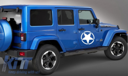 Autocollant Star Universal pour Jeep Wrangler JK Camion ou autres voitures Blanc-image-6023861