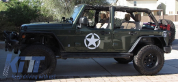 Autocollant Star Universal pour Jeep Wrangler JK Camion ou autres voitures Blanc-image-6023862