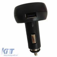 Autós voltmérő, hőmérő és USB töltő 3in1, piros és kék kijelzővel 99103-image-6297506