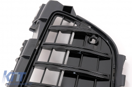 Avant & Inférieur Grille pour Mercedes Classe SLK R172 11-15 GTR Panamericana Look Noir-image-6090219
