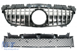 image-29-Avant & Inférieur Grille pour Mercedes SLK R172 11-15 GT-R Panamericana Look Chrome