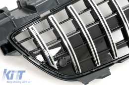 Avant & Inférieur Grille pour Mercedes SLK R172 11-15 GT-R Panamericana Look Chrome-image-6090230