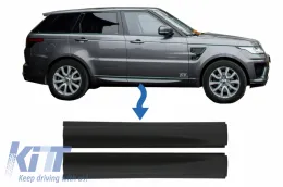 image-1-Avant inférieur Moulures porte pour Land Rover Range Rover Sport L494 2013+ Noir