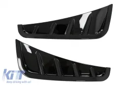 image-64-Avant Rabats Côté Fins Flics pour Mercedes C W205 S205 Facelift 18-20 Noir brillant