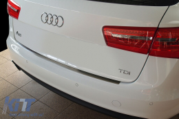 Avisa hátsó lökhárító védő Audi A6 C7 4G Avant 2011-2018, króm-image-6129562
