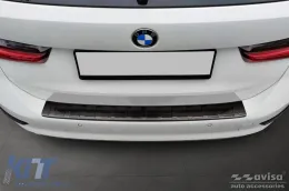 Avisa hátsó lökhárító védő BMW 3-as G21 Touring 2018-2022, fekete lakk-image-6129758