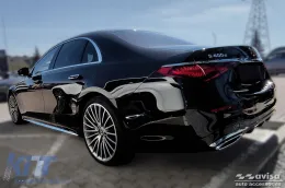 Avisa hátsó lökhárító védő Mercedes S-osztály W223 2020-tól, króm-image-6129673