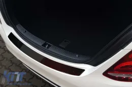Avisa hátsó lökhárító védő Mercedes C-osztály W205 sedan 2014-től, karbon szín-image-6129766