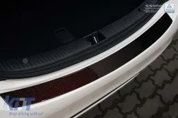 Avisa hátsó lökhárító védő Mercedes C-osztály W205 sedan 2014-től, karbon szín-image-6129767
