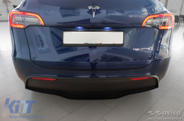 Avisa hátsó lökhárító védő Tesla Model Y 2020-tól, matt fekete-image-6211841