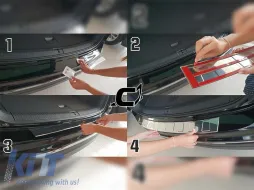 Avisa Heckstoßstangen-Schutz geeignet für BMW X6 (2014–2019), Chrom-image-6236156