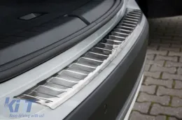 Avisa Heckstoßstangenprotektor geeignet für BMW X1 F48 2015-2021, Chrom-image-6129462