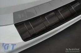 Avisa Heckstoßstangenprotektor geeignet für BMW 3er Reihe G21 Touring 2018-2022, schwarz lackiert-image-6129761