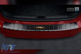 Avisa Heckstoßstangenprotektor geeignet für BMW X6 E71 2009-2014, schwarze Lackierung-image-6211871