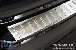 Avisa Heckstoßstangenprotektor geeignet für Mercedes C-Klasse W205 Kombi 2014-2021, Chrom-image-6129621
