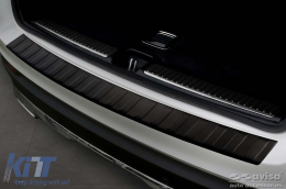 Avisa Heckstoßstangenprotektor geeignet für Mercedes GLC X253 5 Türen, Hybrid 2015-2022, matt schwarz-image-6129676