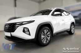 Avisa Heckstoßstangenprotektor geeignet für Hyundai Tucson nach 2020, schwarz lackiert-image-6129688