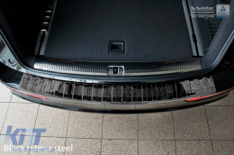 Avisa Heckstoßstangenprotektor geeignet für Audi Q5 2008-2012, SQ5 nach 2013, schwarz lackiert-image-6129795