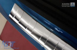 Avisa Heckstoßstangenprotektor geeignet für Nissan Qashqai 2017-2021, Chrom-image-6211581