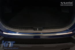 Avisa Heckstoßstangenprotektor geeignet für Hyundai Santa Fe 2018-2020, Chrom-image-6211619