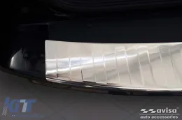 Avisa Heckstoßstangenprotektor geeignet für Toyota Rav4 2008-2010, für die Version mit Reserverad, Chrom-image-6211636