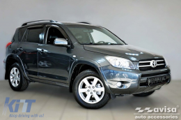 Avisa Heckstoßstangenprotektor geeignet für Toyota Rav4 2008-2010, für die Version mit Reserverad, Chrom-image-6211638