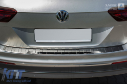 Avisa Heckstoßstangenprotektor geeignet für Volkswagen Tiguan, R-line, Allspace 2015-2020, nach 2020, eHybrid nach 2020, Chrom-image-6211654