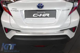 Avisa Heckstoßstangenprotektor geeignet für Toyota C-HR Crossover 2016-2019, nach 2019, Chrom-image-6211733