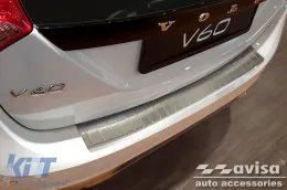 Avisa Heckstoßstangenprotektor geeignet für Volvo V60 2010-2013, V60 Cross Country 2010-2018, Chrom-image-6211748