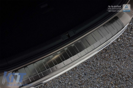 Avisa Heckstoßstangenprotektor geeignet für Volkswagen Passat B7 2011-2014, schwarze Lackierung-image-6211846