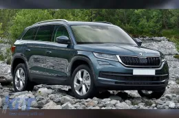 Avisa Heckstoßstangenprotektor geeignet für Skoda Kodiaq, Scout 2016-2021, nach 2021, RS 2019-2021, nach 2021, schwarze Lackierung-image-6211884