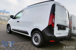 Avisa Heckstoßstangenprotektor geeignet für Renault Express Van mit 4 Türen nach 2021, schwarze Lackierung-image-6211911