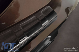 Avisa Heckstoßstangenprotektor geeignet für Mitsubishi Eclipse Cross PHEV nach 2021, schwarze Lackierung-image-6211918