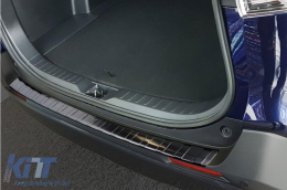 Avisa Heckstoßstangenprotektor geeignet für Toyota Rav4, Rav4 Hybrid nach 2018, Suzuki Across nach 2020, schwarze Lackierung-image-6211942