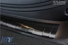 Avisa Heckstoßstangenprotektor geeignet für Toyota Rav4, Rav4 Hybrid nach 2018, Suzuki Across nach 2020, schwarze Lackierung-image-6211944