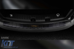 Avisa Heckstoßstangenprotektor geeignet für Volkswagen Caddy 2003-2020, Caddy Maxi 2003-2015, nach 2015, schwarze Lackierung-image-6211949