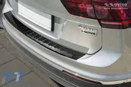 Avisa protector suitable for rear bumper of Mazda Volkswagen Tiguan, R-line 2015-2020, after 2020, eHybrid after 2020, Allspace 2017-2020, after 2020, carbon color-image-6211994