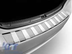 Avisa rear bumper protector suitable for BMW X6 (2014–2019), chrome-image-6236154