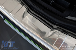 Avisa rear bumper protector suitable for Dacia Spring hatchback after 2021 with 5 doors, chrome-image-6211641