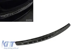 image-63-Avisa rear bumper protector suitable for Mercedes C-Class W205, AMG sedan 2014-2019, after 2019, black lacquer