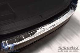 Avisa rear bumper protector suitable for Skoda Octavia Combi after 2019, Octavia RS after 2020, chrome-image-6211823