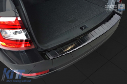 Avisa rear bumper protector suitable for Skoda Octavia Combi 2016-2019, black lacquer-image-6211886