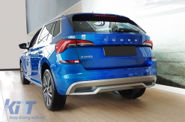 Avisa rear bumper protector suitable for Skoda Kamiq after 2019, black lacquer-image-6211957