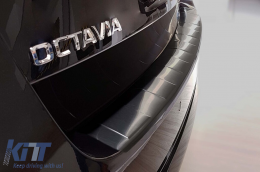 Avisa rear bumper protector suitable for Skoda Octavia Combi after 2019, Octavia RS after 2020, black lacquer-image-6211962