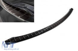 Avisa rear bumper protector suitable for Tesla Model S Liftback 2012-2016, after 2016, black lacquer