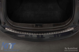 Avisa rear bumper protector suitable for Tesla Model S Liftback 2012-2016, after 2016, black lacquer-image-6211968