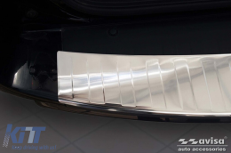 Avisa rear bumper protector suitable for Toyota Rav4 2008-2010, for the version with spare tire, chrome-image-6211636