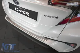 Avisa rear bumper protector suitable for Toyota C-HR Crossover 2016-2019, after 2019, chrome-image-6211737
